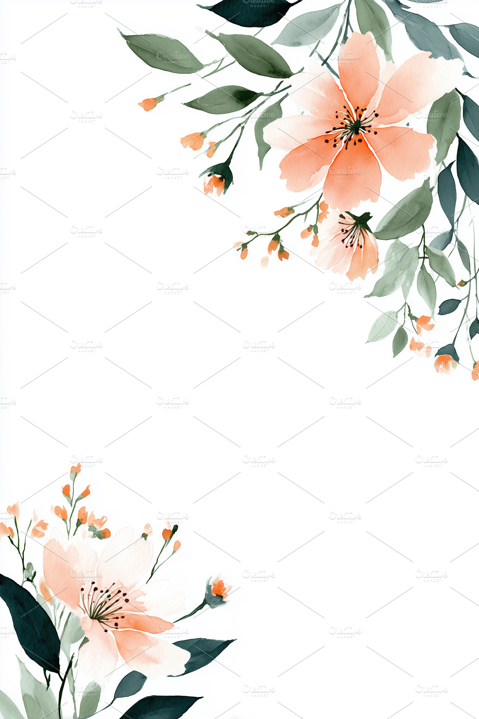 White background with a border of, a Nature Photo by MistyDay