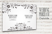 Wedding Program 2 sides PSD Template, a Brochure Template by Graphicfy Templates (Thumbnail 4 of 5)