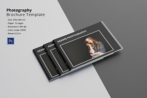 Photographer Portfolio Brochure, a Brochure Template by Template Shop