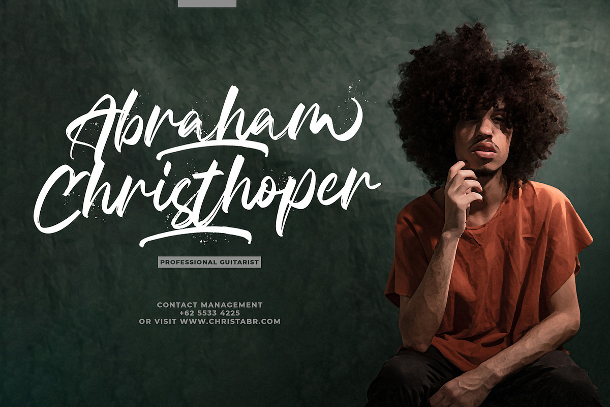 Celline Fram - Textured Brush Font, a Script Font by StringLabs (Photo 2 of 14)