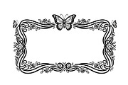Butterfly Floral Frame SVG Bundle, an Illustration by Creativeshirt (Thumbnail 20 of 31)
