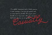Casually, a Script Font by artimasa (Thumbnail 1 of 5)