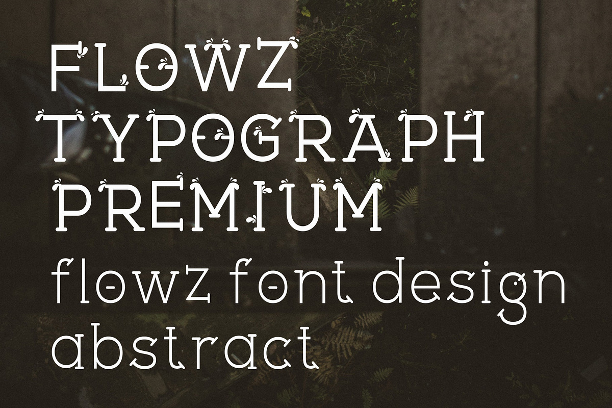 Flowz Font, a Script Font by The Craftsman (Photo 4 of 5)