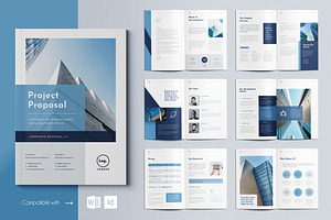 Proposal Template | 20 Pages, a Brochure Template by BrochuresFactory