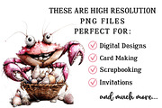 Whimsical Summer Crab Clipart, an Illustration by OK Design (Thumbnail 4 of 6)