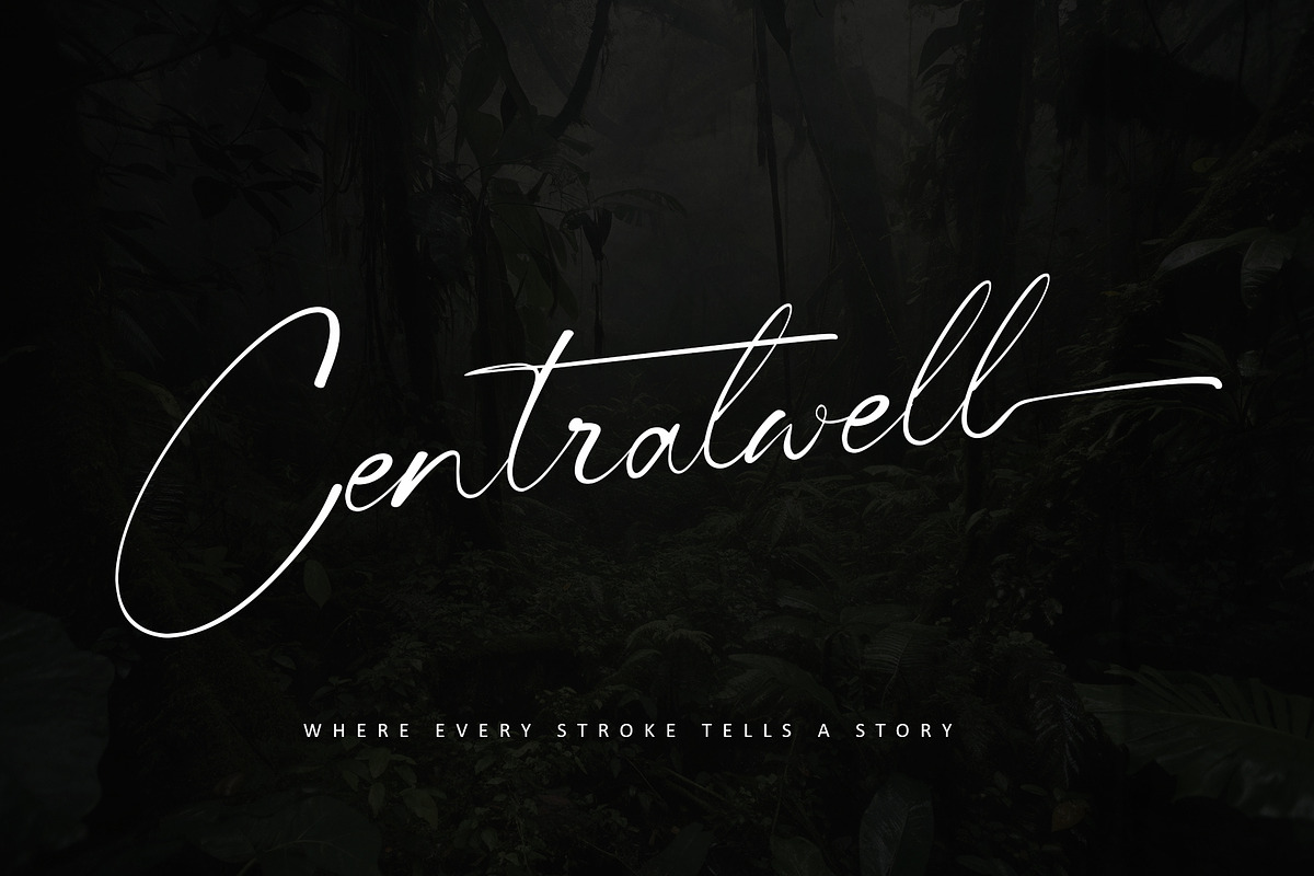 Centralwell, a Handwritten Font by Letterara (Photo 1 of 14)