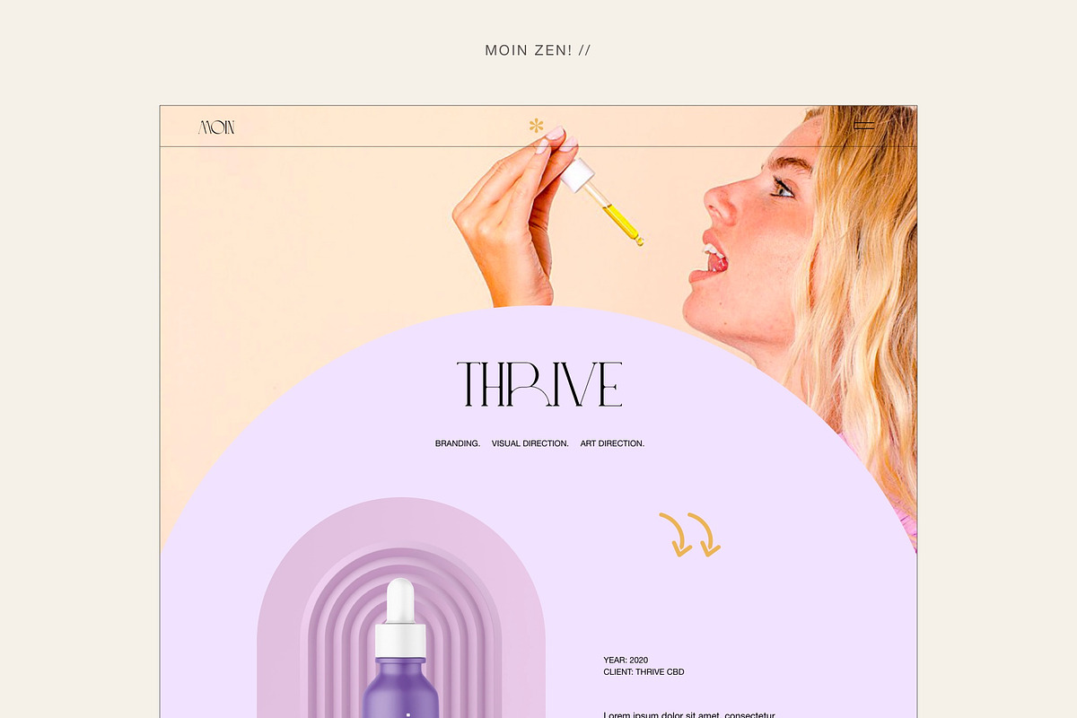 Moin Zen | Portfolio UI KIT Template, a Landing Page Template by Skolastika Phoebe (Photo 5 of 6)