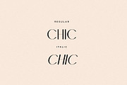 Chic - Elegant & Modern Sans Serif, a Sans Serif Font by Mikhail Fukurou (Thumbnail 12 of 13)