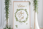 Eucalyptus Wedding Sign, a Poster Template by Aarley Kaiven (Thumbnail 3 of 3)