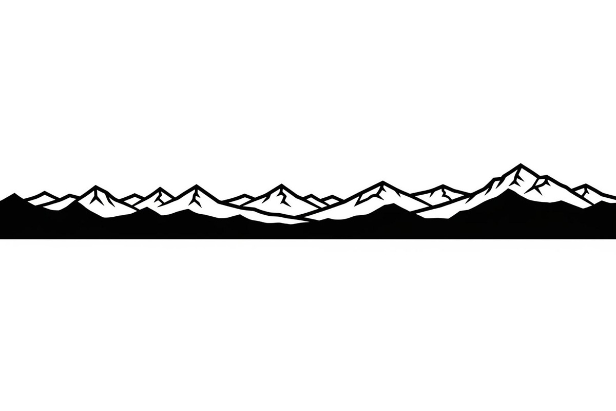 Endless Mountain Horizons Silhouette, a Graphic by musafir_fashion (Photo 2 of 14)