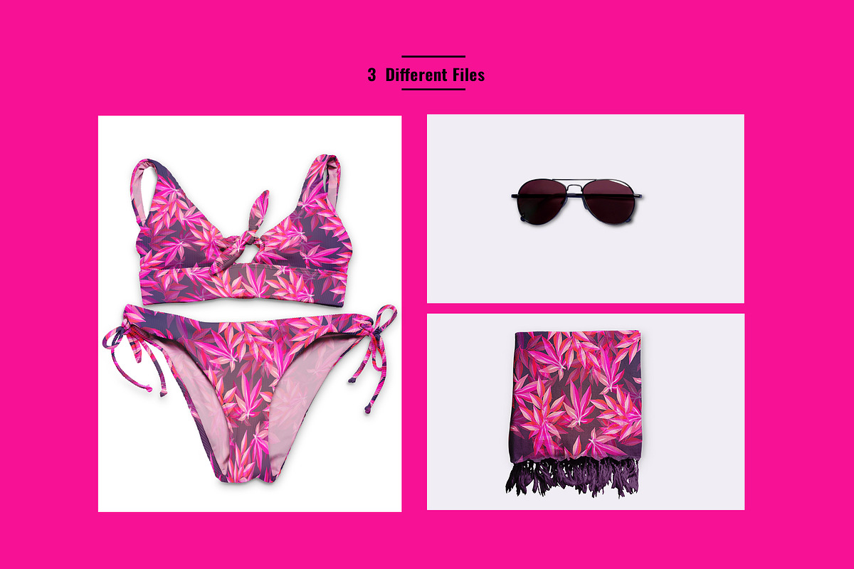 Female Beachwear Scene Mockup, an Apparel Mockup by Designertale (Photo 4 of 7)