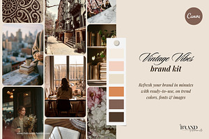 Vintage Vibes Brand Kit+Stock Images, a Branding & Logo Template by The Brand Alchemists