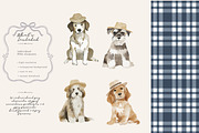 watercolor dog clipart collection, a Decorative Illustration by Patishop Art (Thumbnail 3 of 9)