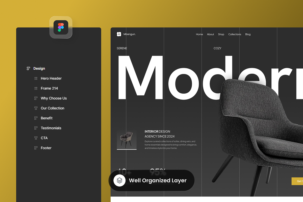 Mbangun - Furniture Landing Page preview 2