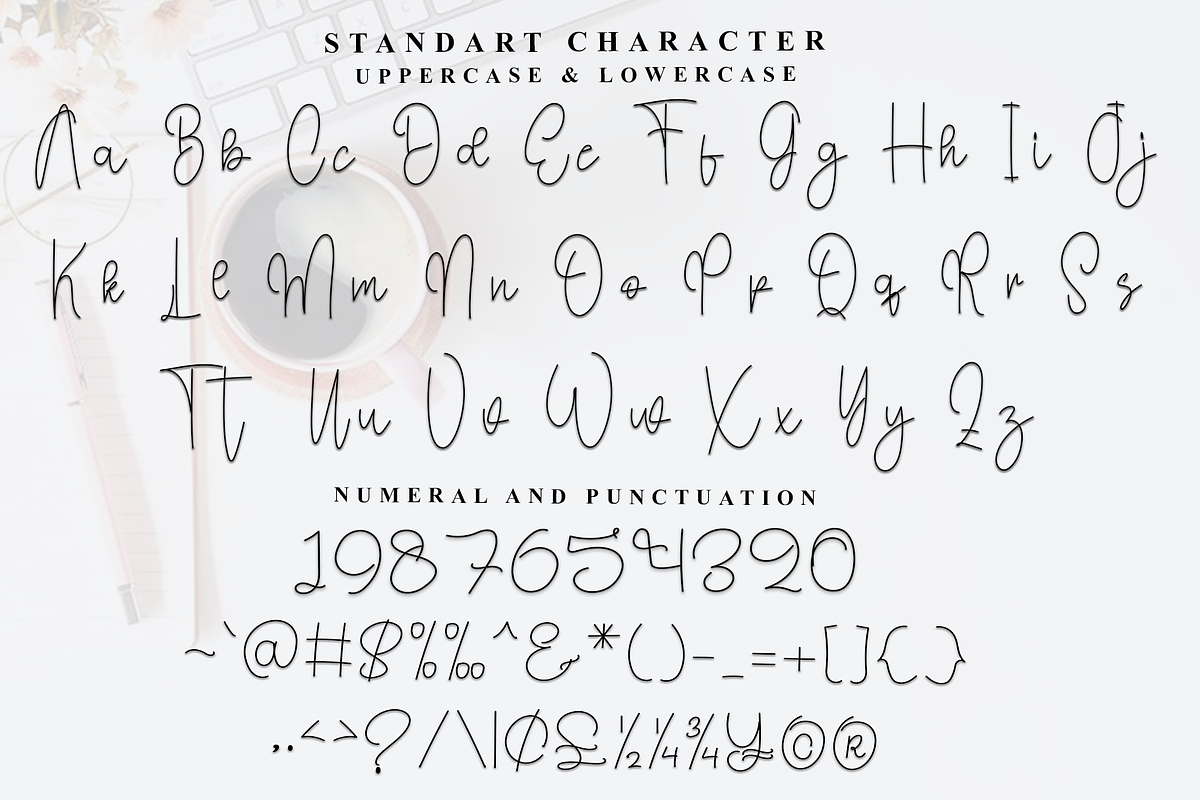 Coffee Elegant, a Handwritten Font by InermediaSTUDIO (Photo 4 of 8)