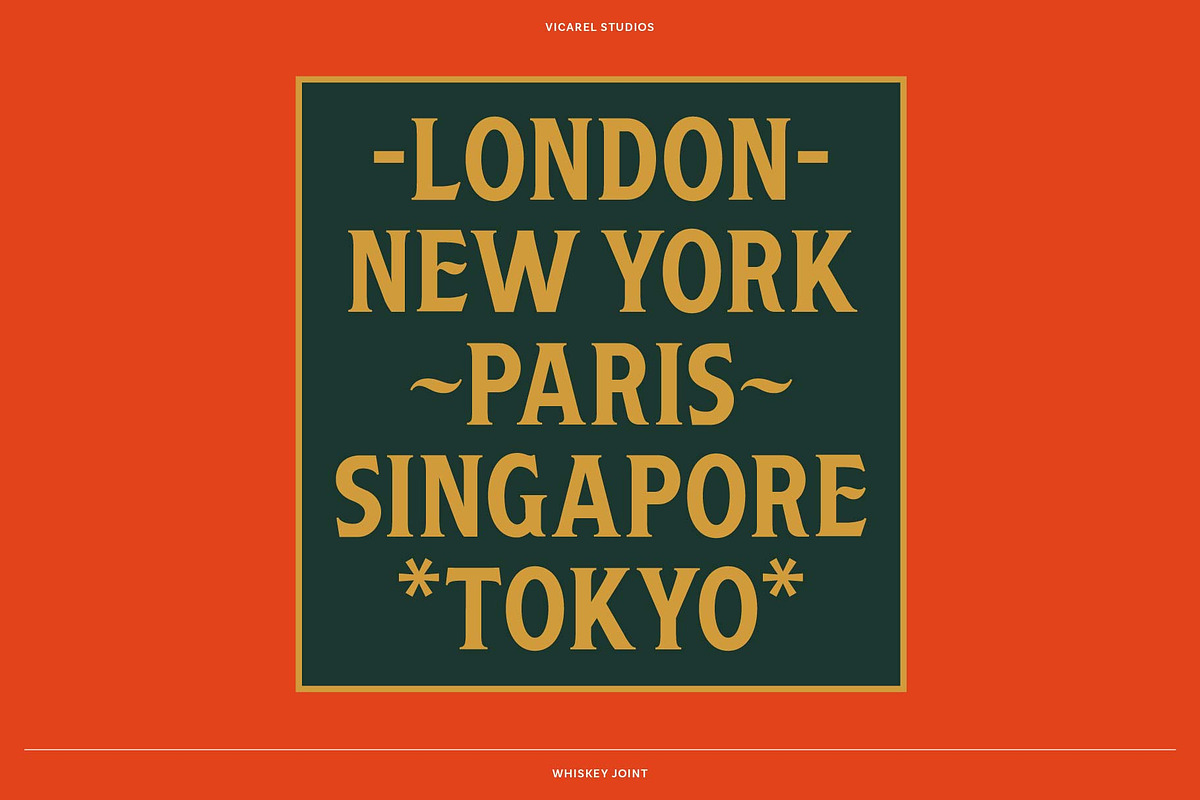 Whiskey Joint // Vintage Font, a Font by Vicarel Studios (Photo 12 of 13)