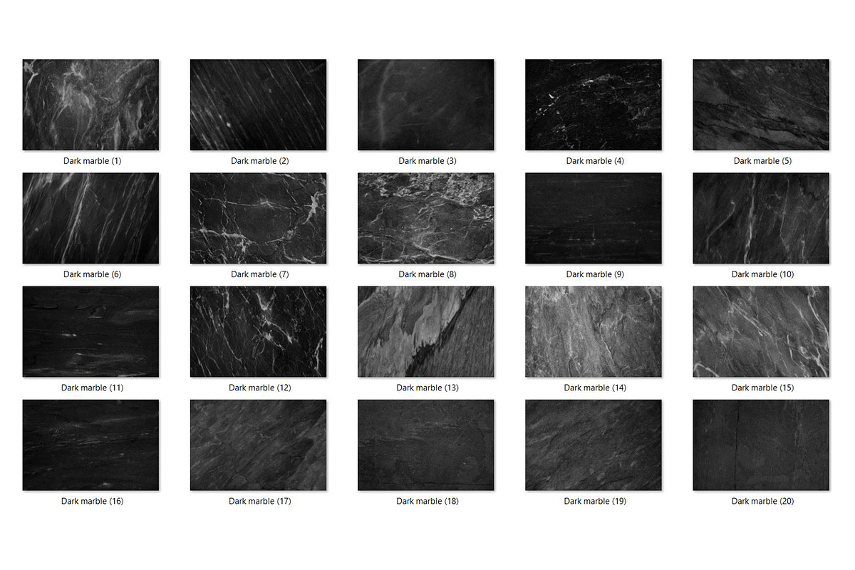 20 Dark Marble Texture HQ, a Texture Graphic by CCPreset (Photo 2 of 2)