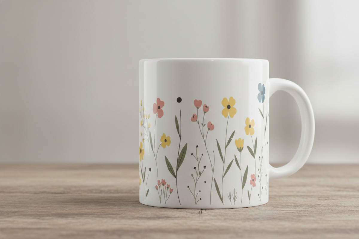 Soft Wildflower Seamless Pattern, a Person Illustration by Gfx_Store (Photo 2 of 4)