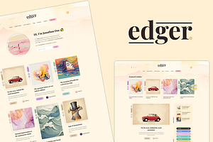 Edger a Minimal Blog for WordPress, a WordPress Template by EstudioPatagon Themes