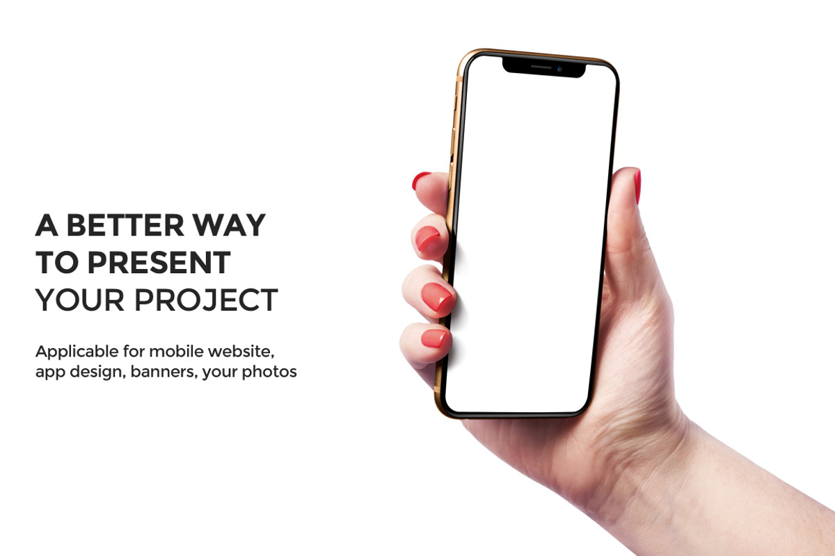 iPhone XS Mockup Version 2, an iPhone Mockup by Mockup Store (Photo 2 of 3)