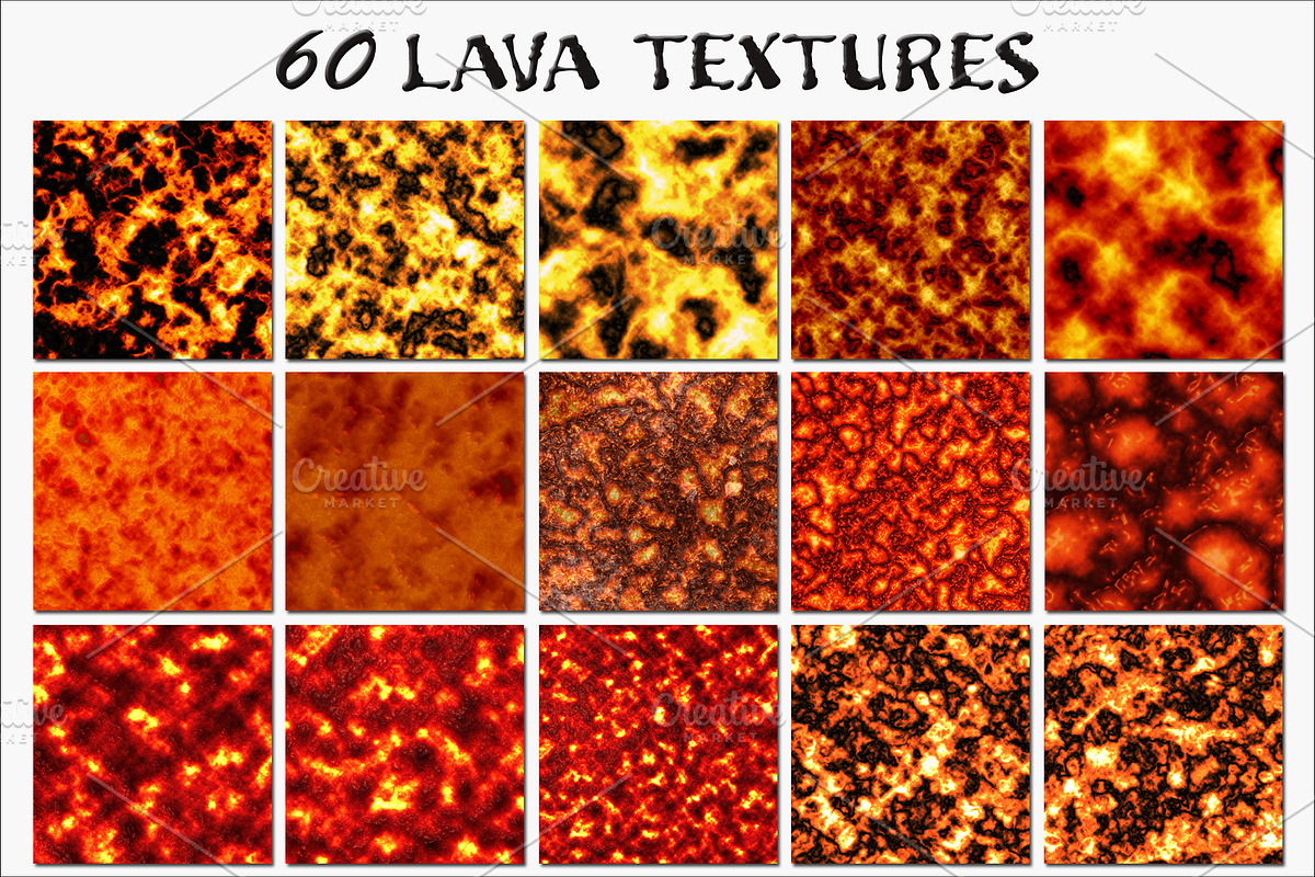 Lava Textures Collection, a Texture Graphic by MarieMcKennaDesigns (Photo 2 of 4)