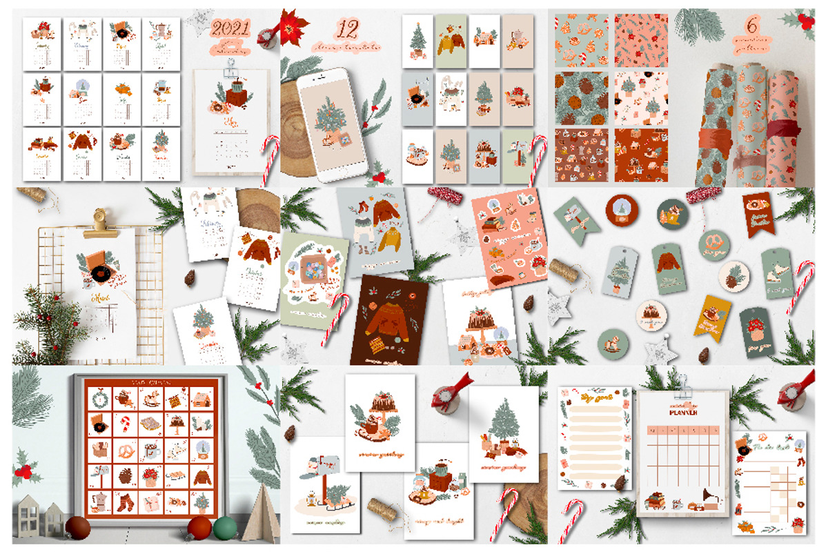 BIG Christmas BUNDLE, an Animal Illustration by Mio Buono (Photo 15 of 25)