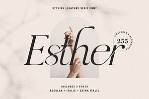 Esther - Ligature Serif Font Family, a Serif Font by SilverStag Type Foundry