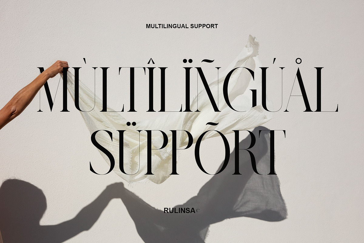 Rulinsa Modern Serif Typeface, a Serif Font by Alfinart (Photo 5 of 10)