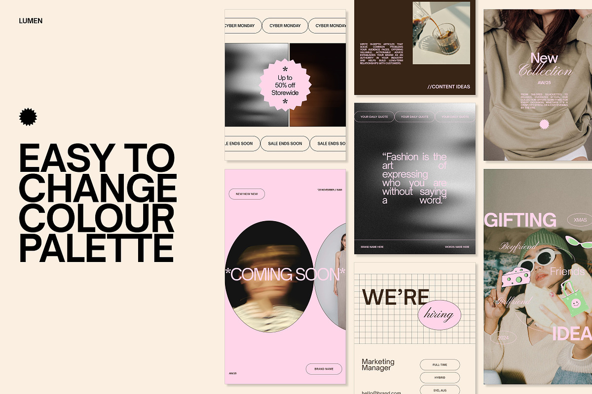 Lumen | Social Media Kit preview 7
