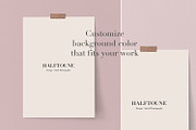Mockup A4 Customizable Background, a Graphic by HALFTOUNE (Thumbnail 2 of 4)