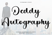 Deddy Autography, a Handwritten Font by InermediaSTUDIO (Thumbnail 1 of 9)