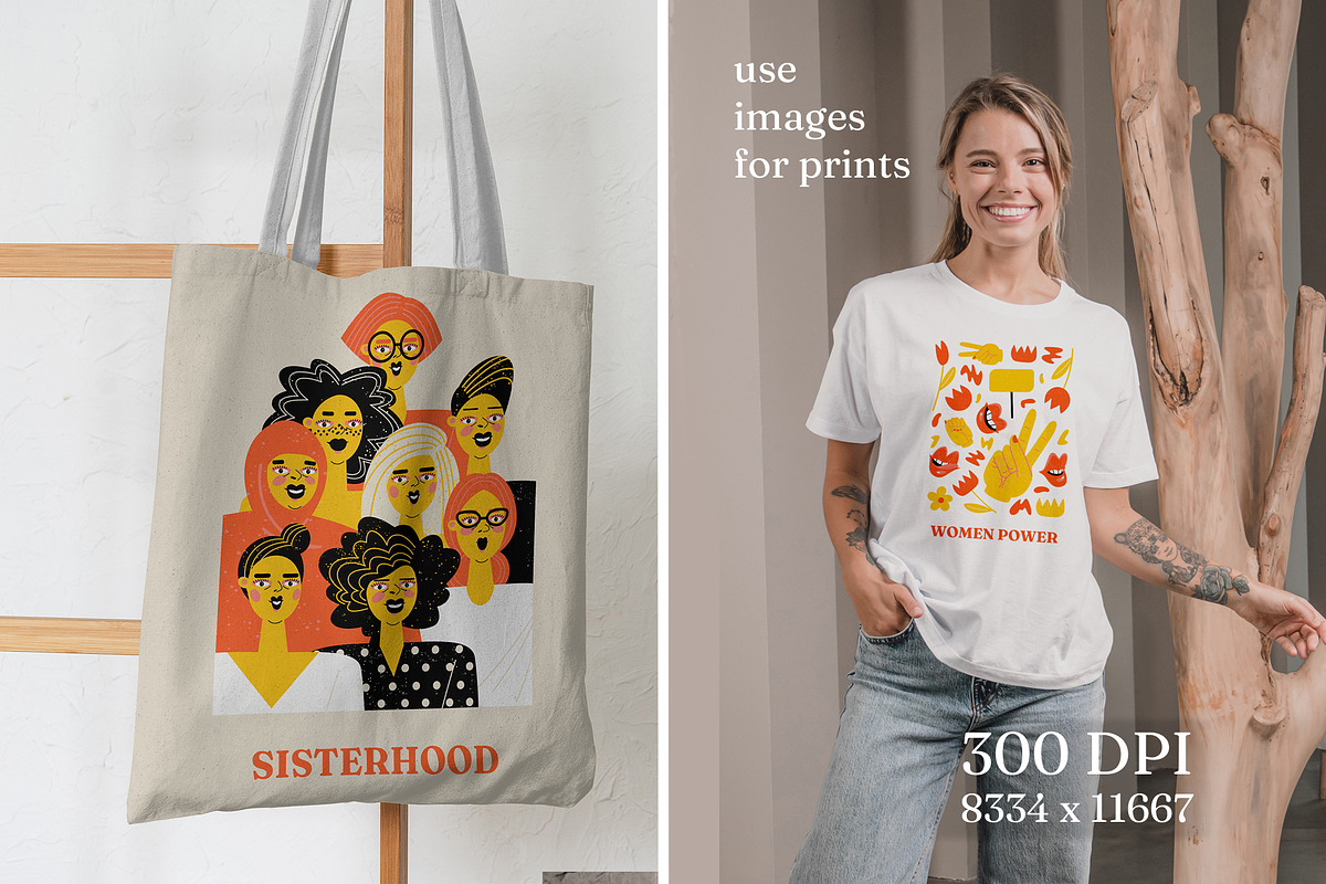 We are women set, a Background Graphic by Masha Naidzionysheva (Photo 4 of 9)
