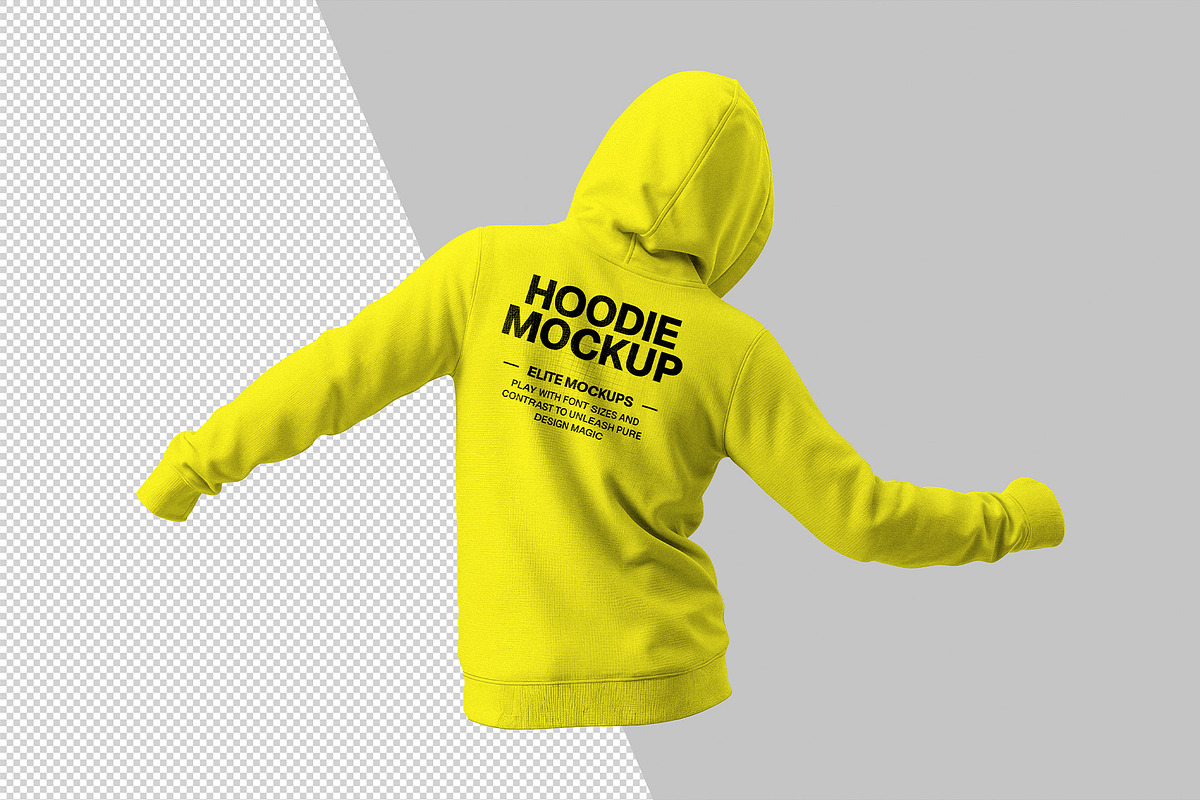 Dynamic Hoodie Mockup Collection, a Hoody Mockup by Elite Mockups (Photo 3 of 6)