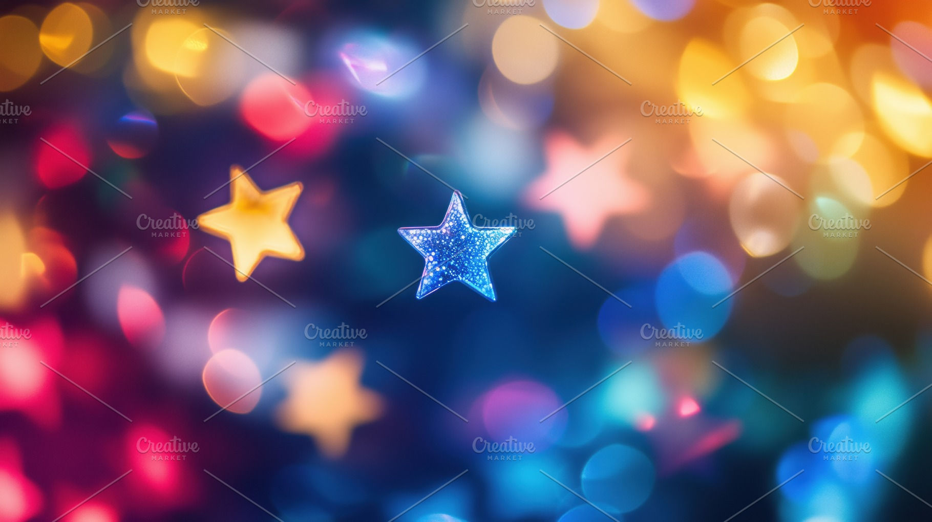 A vibrant, colorful background featuring blurred lights in various shapes, incl, a Photo by Textures & Backgrounds