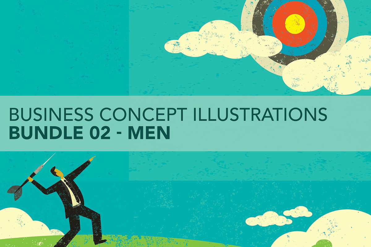 Business Concepts Bundle 02 Men, a Person Illustration by retrorocket (Photo 1 of 16)