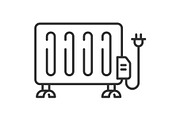 Heater line icon set, an Outline Icon by ElineDesign (Thumbnail 2 of 3)