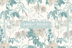 Bright Roses Vector Print