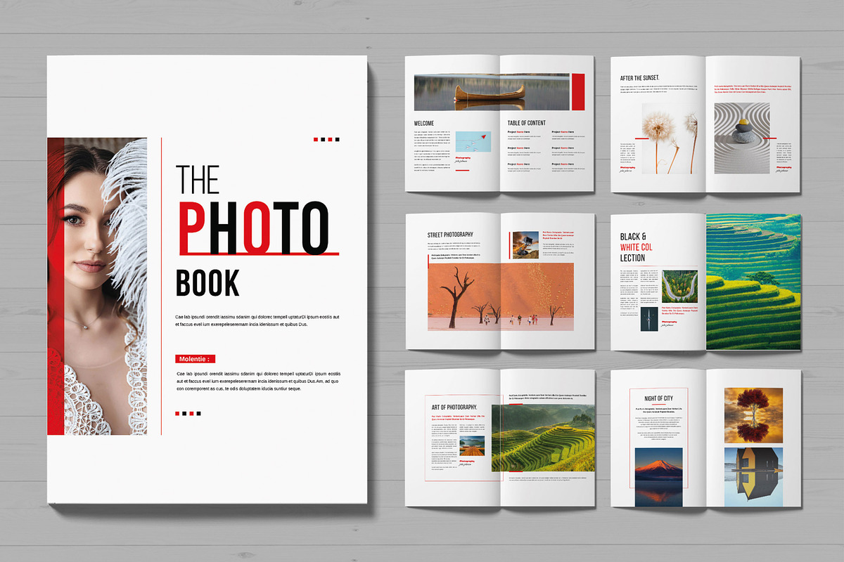 Photo Book Magazine Template, a Magazine Template by MightyDesign (Photo 1 of 6)
