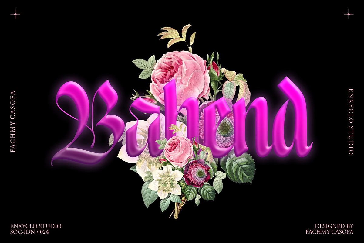 NCL Enigmatic Waesbendiy, a Blackletter Font by Enxyclo Studio (Photo 11 of 18)