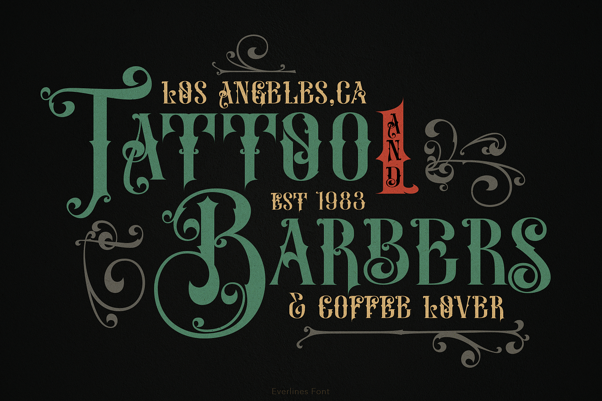 Everlines Victorian Font, a Font by TypeClassHeroes (Photo 8 of 10)