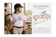 Kids Equestrian Clipart Collection, an Animal Illustration by Naurider (Thumbnail 4 of 4)
