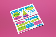 Blue Pink Christmas Sale Voucher, a Card Template by graphicook (Thumbnail 3 of 6)