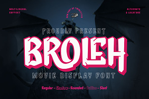 Broleh - Movie Display Font