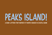 PEAKS ISLAND by Tyler Elise, a Handwritten Font by tylerelise (Thumbnail 1 of 5)