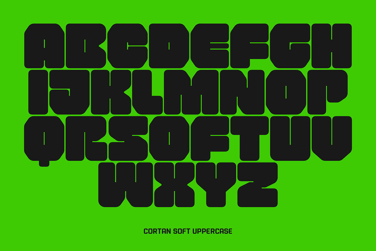 Cortan Futuristic Bold Typeface, a Font by 24Design Studios (Photo 8 of 11)