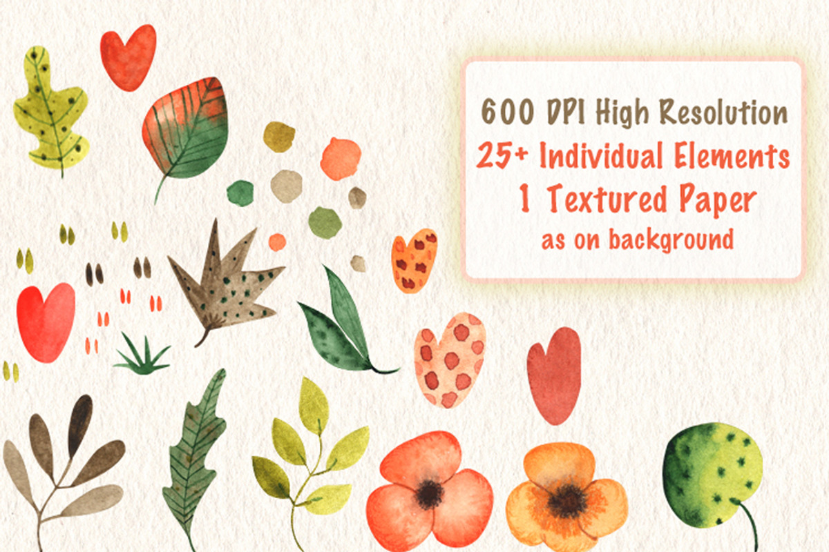 Happy Foxes Watercolor Collection, an Animal Illustration by TanataDesign (Photo 5 of 7)