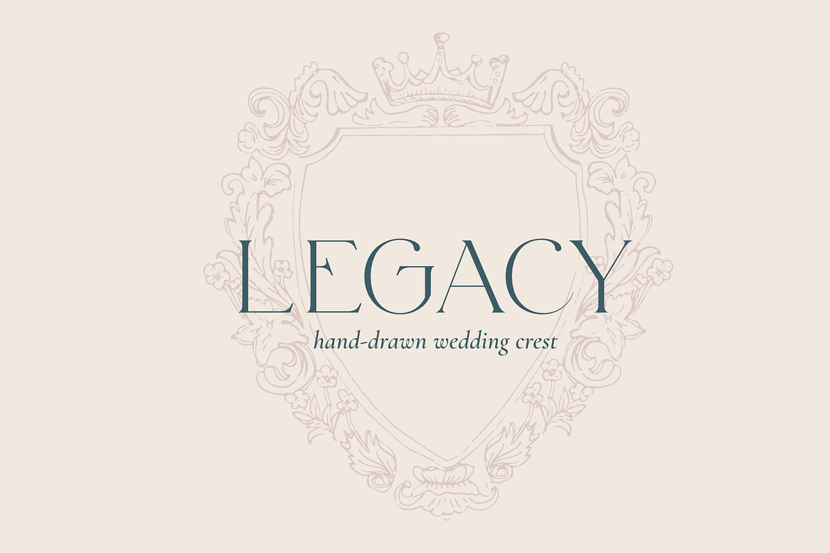 Legacy – Hand-Drawn Wedding Crest, an Illustration by Velvet Letter Studio (Photo 1 of 4)