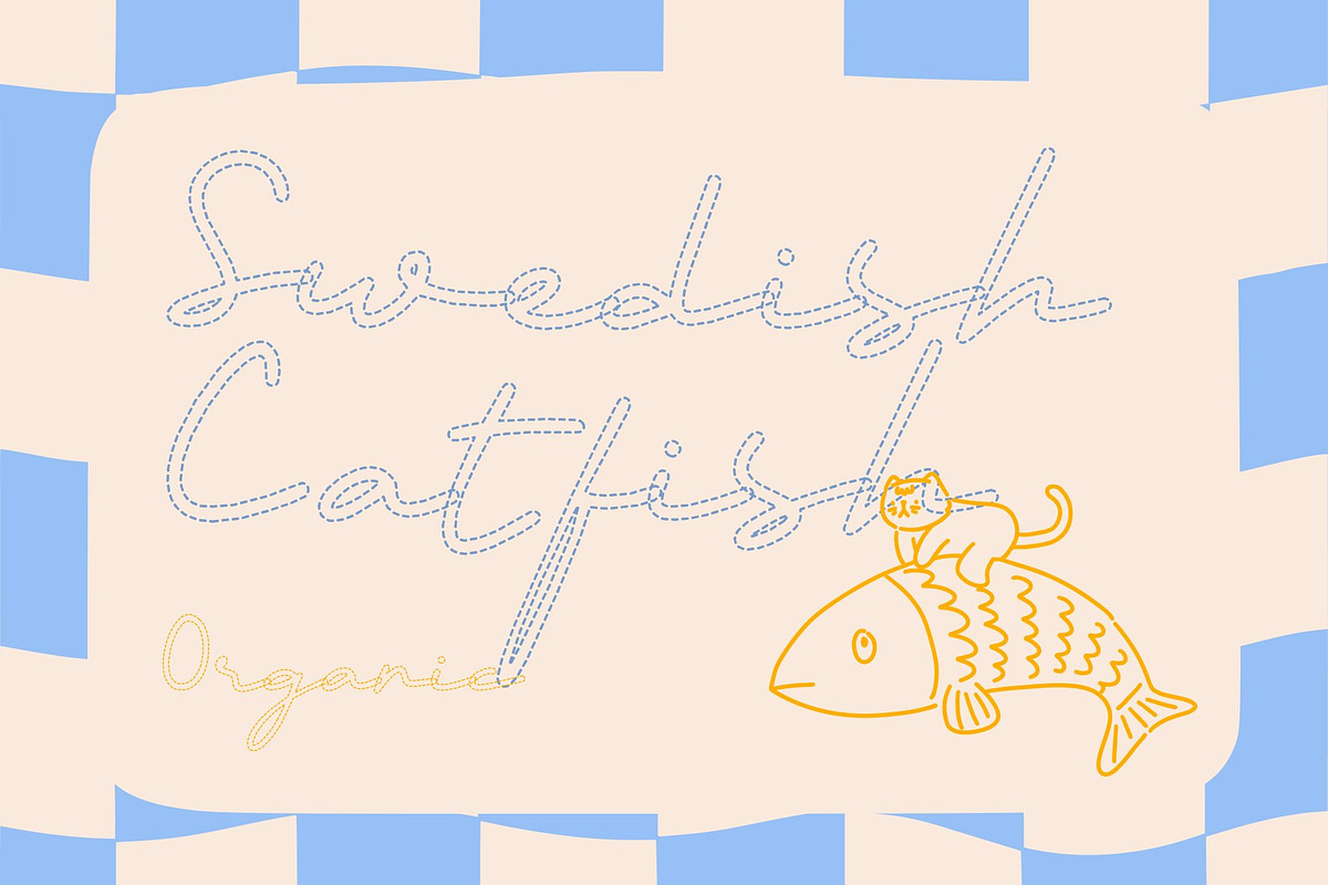 CS Shasta Dashed, a Script Font by Craft Supply Co. (Photo 4 of 8)