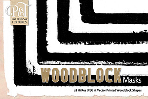 Woodblock Masks