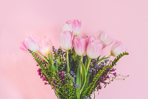 Spring bouquet featuring tulip, bouquet, and creative market